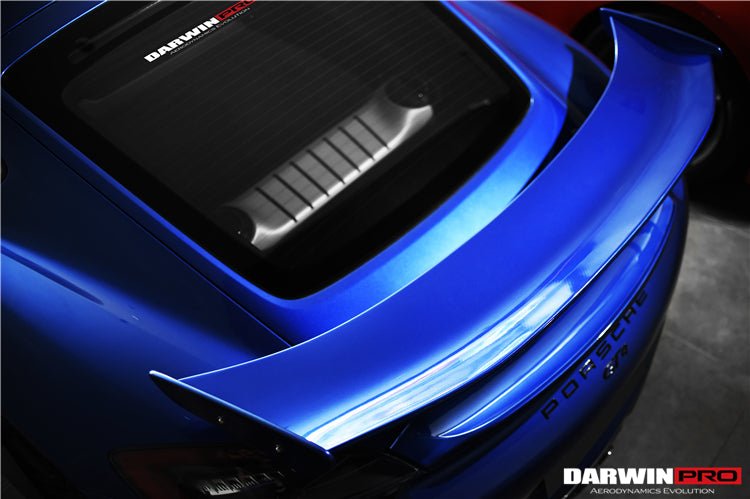 2012 - 2016 Porsche 981 Boxster/Cayman GT4 Style Style Carbon Fiber Trunk Spoiler
